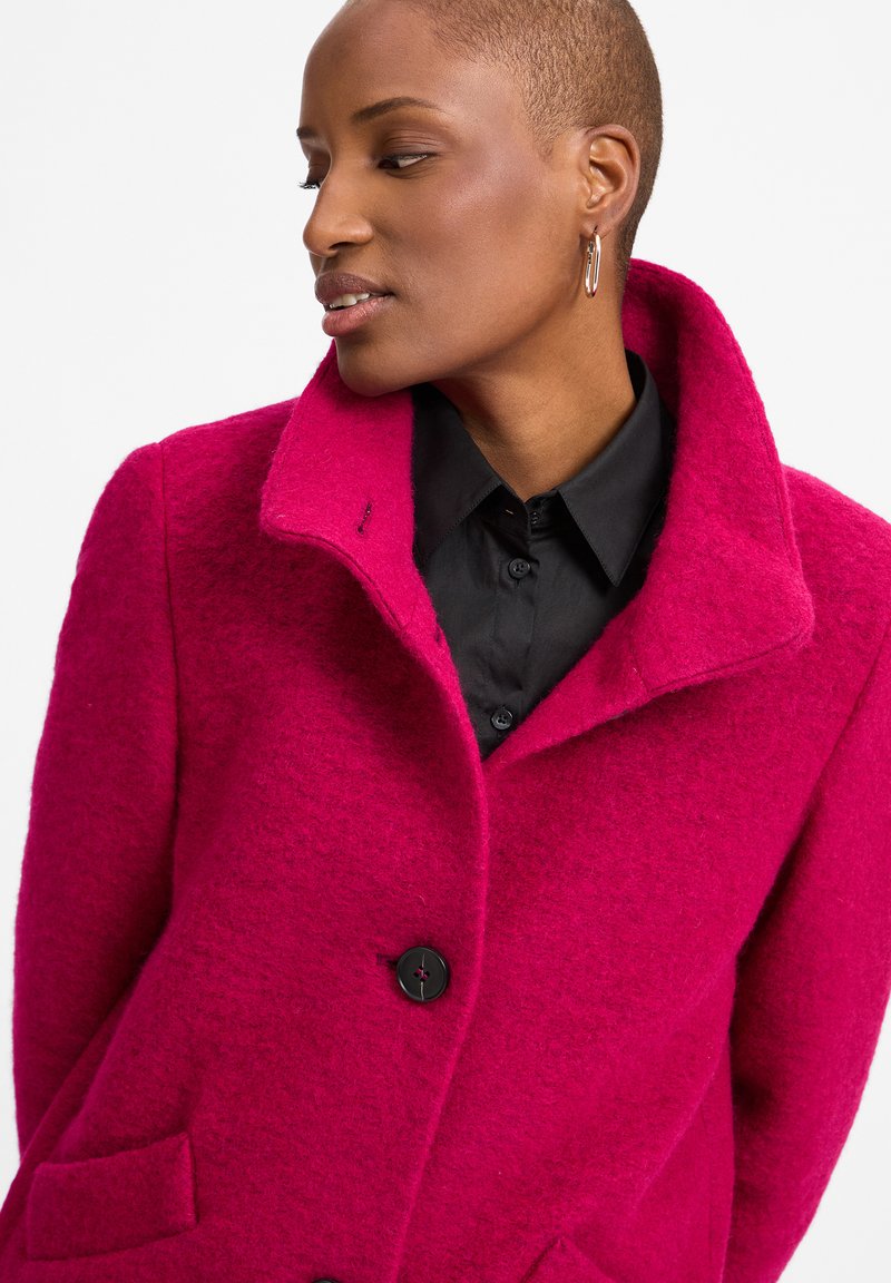 Damenmantel Wollmantel Kurz Rot Kurzmantel Damen Rot Street One