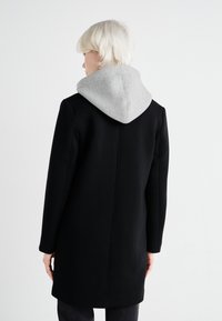 ONLY ONLJUDITH MIX COAT - Klasični plašč - black/medium grey