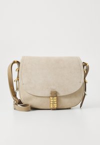 SADDLE CLASSIC - Taška cez plece - beige/smoke grey/antique gold-coloured