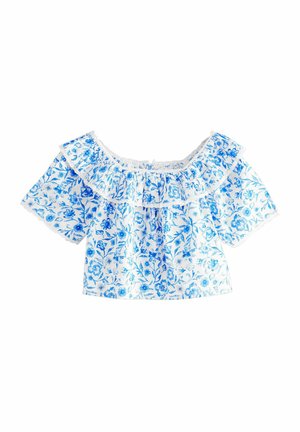 Next REGULAR FIT - PRINTED RUFFLE - Palaidinė - blue floral