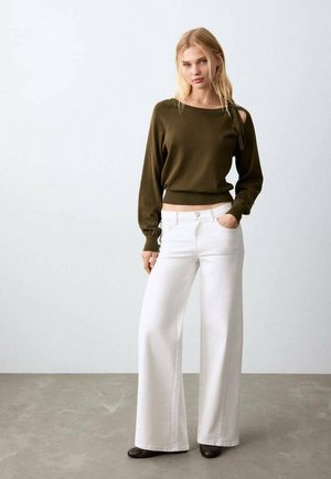 TEEN - Vaqueros a campana - white