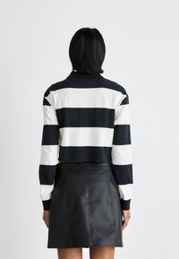 DKNY FASHION STRIPE LONG SLEEVES - T-shirt à manches longues - multi black/ white