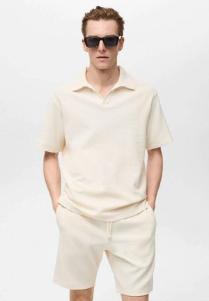 REGULAR-FIT TEXTURED - Polo shirt - off-white