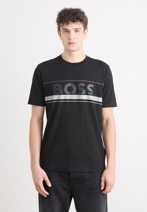 TEE ICONIC ZONE - Potiskana majica - black