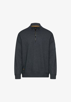 camel active, SWEATSHIRT MIT TROYERKRAGEN - Sweatshirt - dark navy