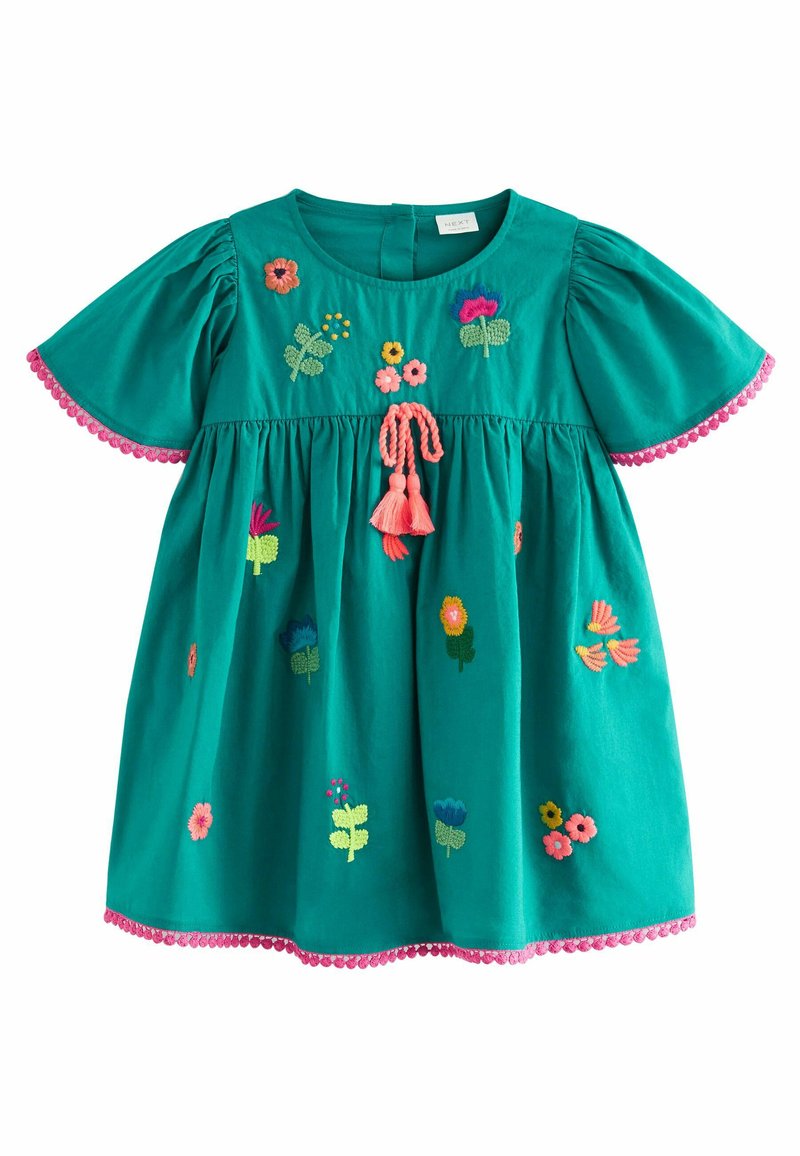 next-embroidered-kaftan-dress-trikoomekko-teal-green-vihre
