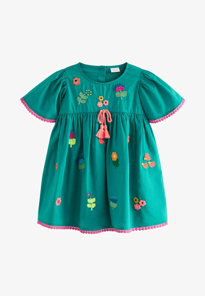Next EMBROIDERED KAFTAN DRESS Trikoomekko Teal Green vihre next-embroidered-kaftan-dress-trikoomekko-teal-green-vihre