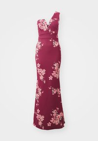 WEDDING GIGI ONE SHOULDER MAXI - Jersey dress - wine