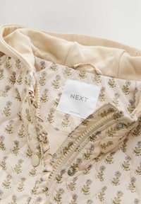 Next REGULAR FIT - HOOD DITSY PRINT PADDED - Veste d'hiver - ecru