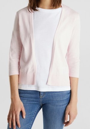 Strickjacke - mottled pink
