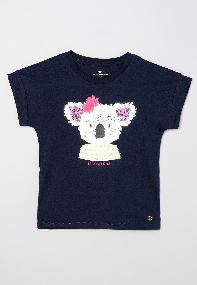 Tom Tailor T-shirt print donkerblauw