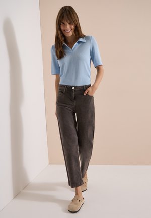 Cecil, 7/8 HIGH-WAIST JEANS IN A LOOSE FIT - Jeans Straight Leg - brown cacao