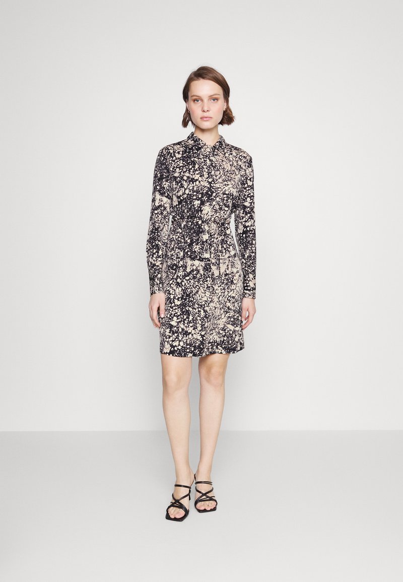 Calvin Klein WITH BELT Robe chemise black/noir ZALANDO.FR