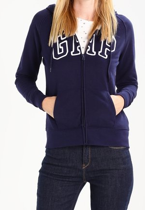 Sweater met rits - dark blue