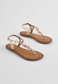 Next FOREVER COMFORT KNOT SLINGBACK REGULAR WIDE FIT - Tåsandaler - rose gold