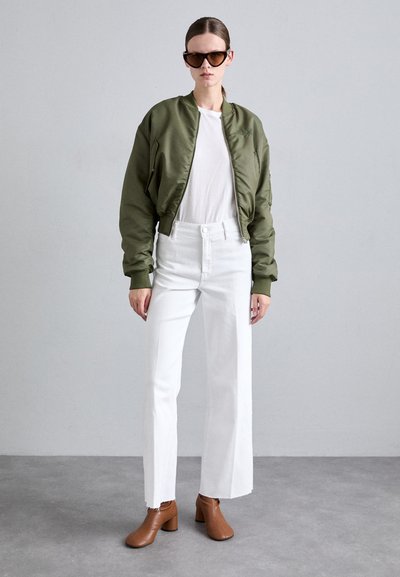 FRAME PALAZZO RAW AFTER - Wide leg - white