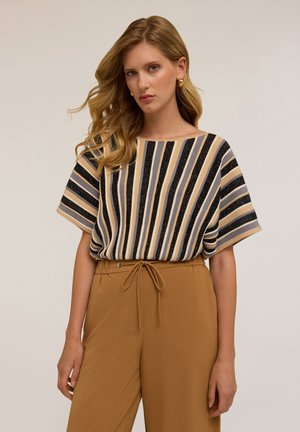 KIMONO - T-shirt con stampa - nero