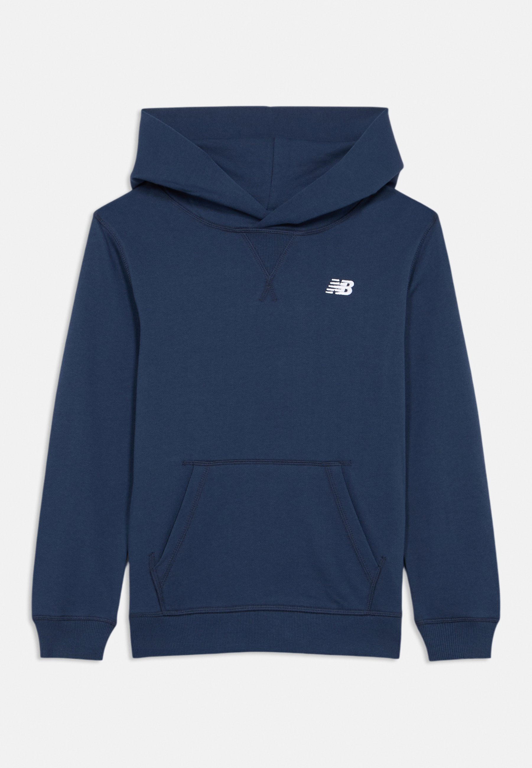 New Balance SMALL LOGO HOODIE - Hoodie - navy/dark blue - Zalando 