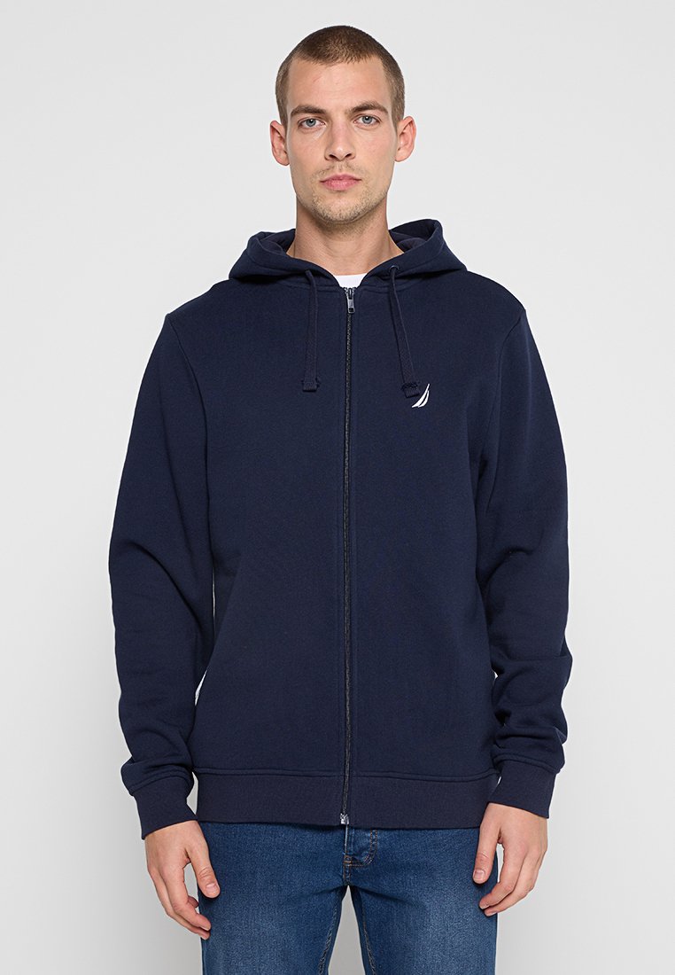 Nautica Sweater met rits donkerblauw