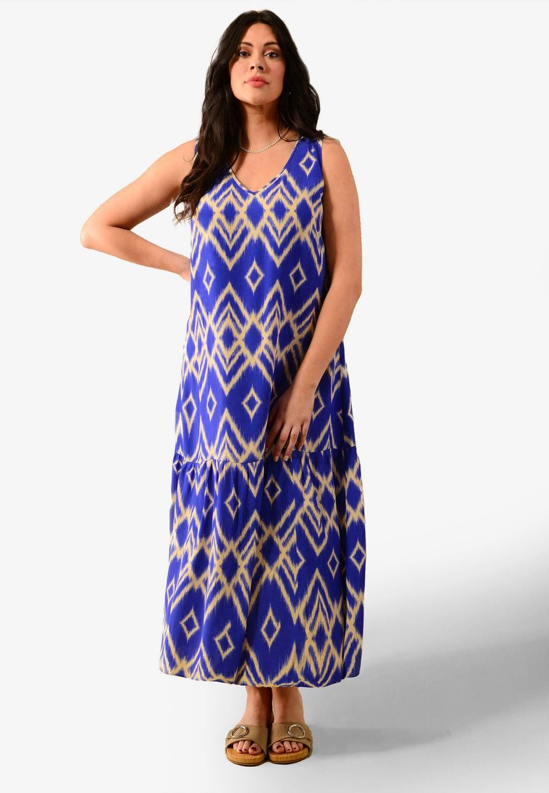 Live Unlimited London AZTEC PRINT V NECK Maxi dress blue Zalando.de