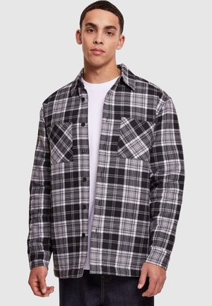Urban Classics PADDED CHECKED - Skraistė  - black white