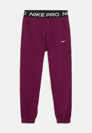 UNISEX - Tepláky - bordeaux/black/white