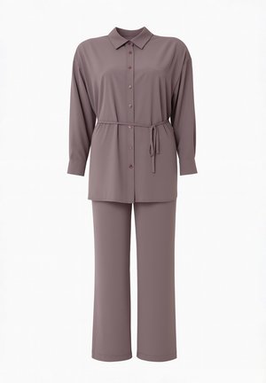 Modanisa, MODANISA PLUS SIZE SUIT ALIA - Bukser - mink