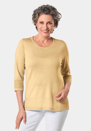 Strickpullover - pastel yellow