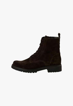 Tamaris TOUCH-IT - Gležnjarji z vezalkami - mocca suede