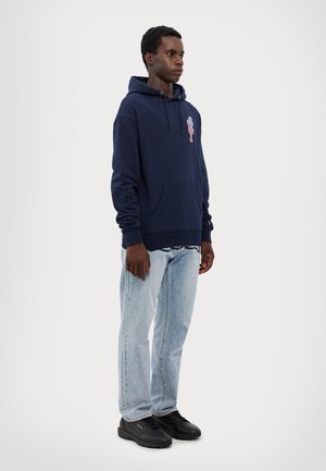 WE SERVE IT BEST POPOVER HOOD - Hoodie - navy