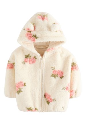 Next ZIP THROUGH - Fliisjakk - cream floral print