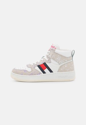 BASKET SPLATTER MID CUPSOLE - High-top trainers - stony/beige