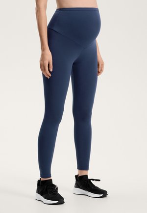 OYSHO COMFORTLUX 65cm MATERNITY - Leggings - mottled dark blue