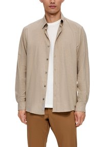 s.Oliver REGULAR - Hemd - helles beige