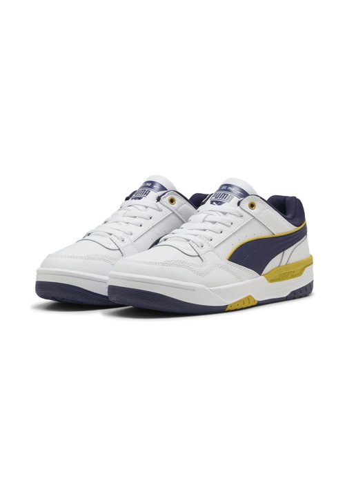 PUMA REBOUND RETRO SNEAKERS UNISEX - Skate shoes - white-deep plum-dazzling yellow — foto 2