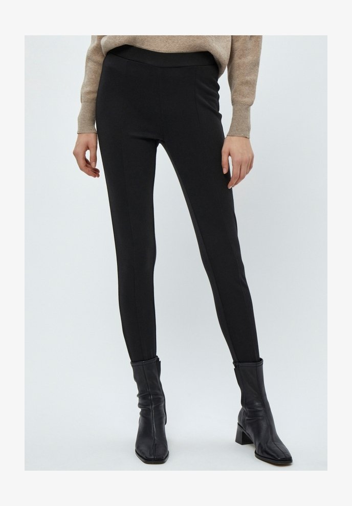 Koton Pantalone Donna Vita Media Gamba Dritta Con Dettaglio Cerniera - Blu Navy (704) - Cotone Misto