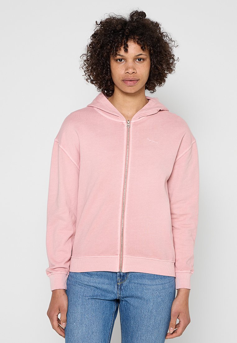 Pepe Jeans Sweater met rits roze