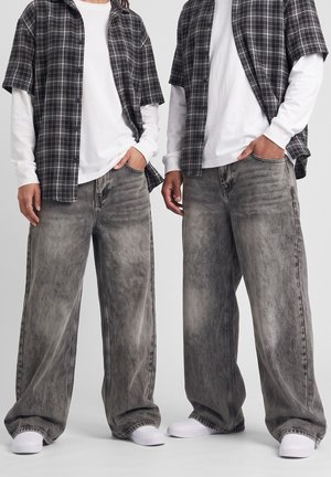 YOURTURN by Zalando, REGULAR FIT UNISEX - Дънки с прав крачол - grey denim