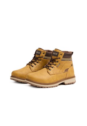 Botines con cordones - amarillo