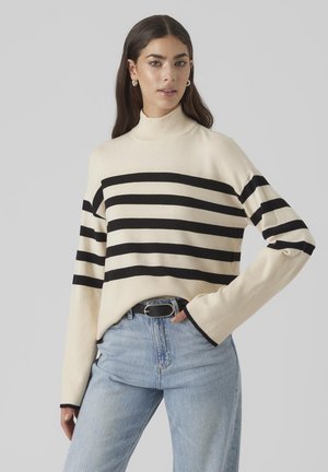 Vero Moda Petite VMHAPPINESS - Pullover - birch/black