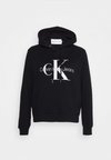 CORE MONOGRAM HOODIE - Sportinis megztinis - black