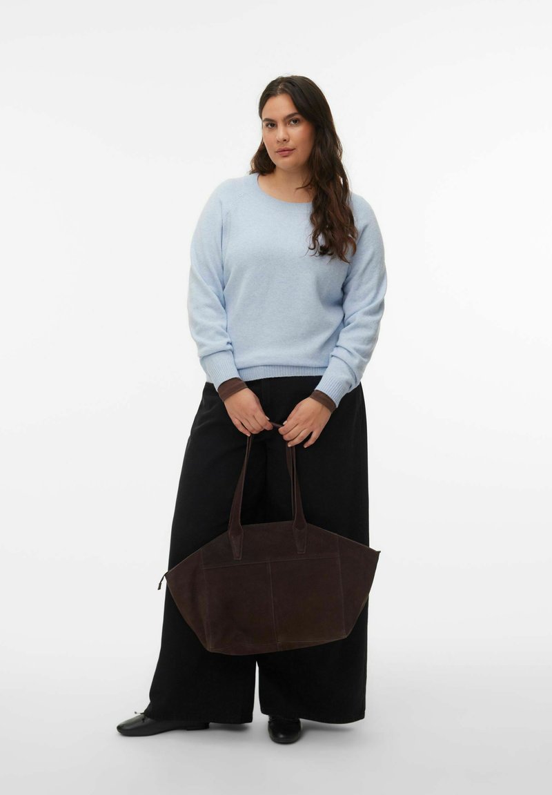 Vero Moda Curve VMCDOFFY  - Pullover - brunnera blue