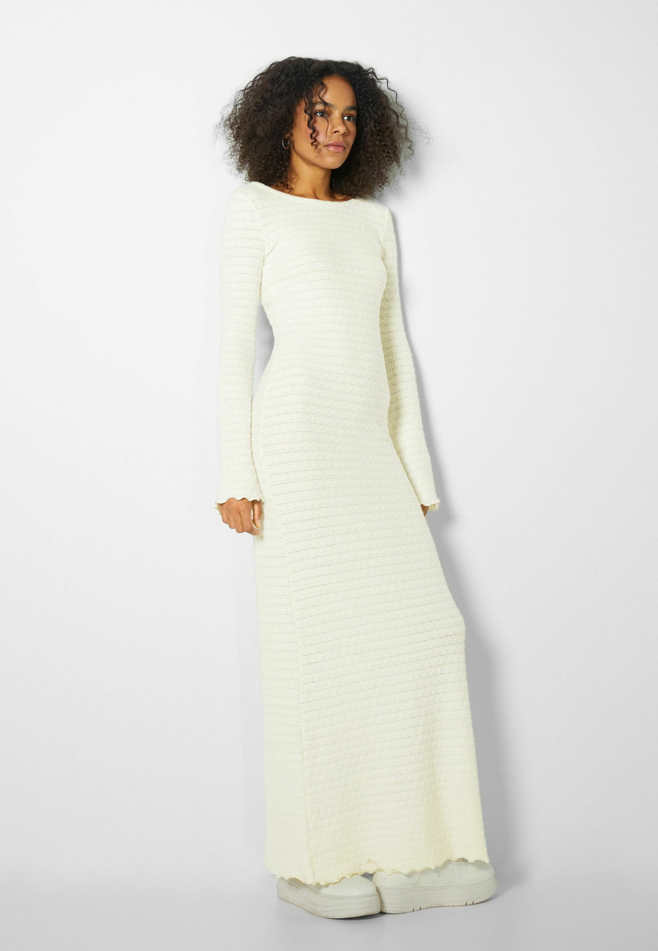 Bershka LONG SLEEVES - Maxi dress 