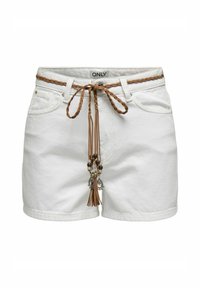 ONLKELLY - Džínové kraťasy - white denim