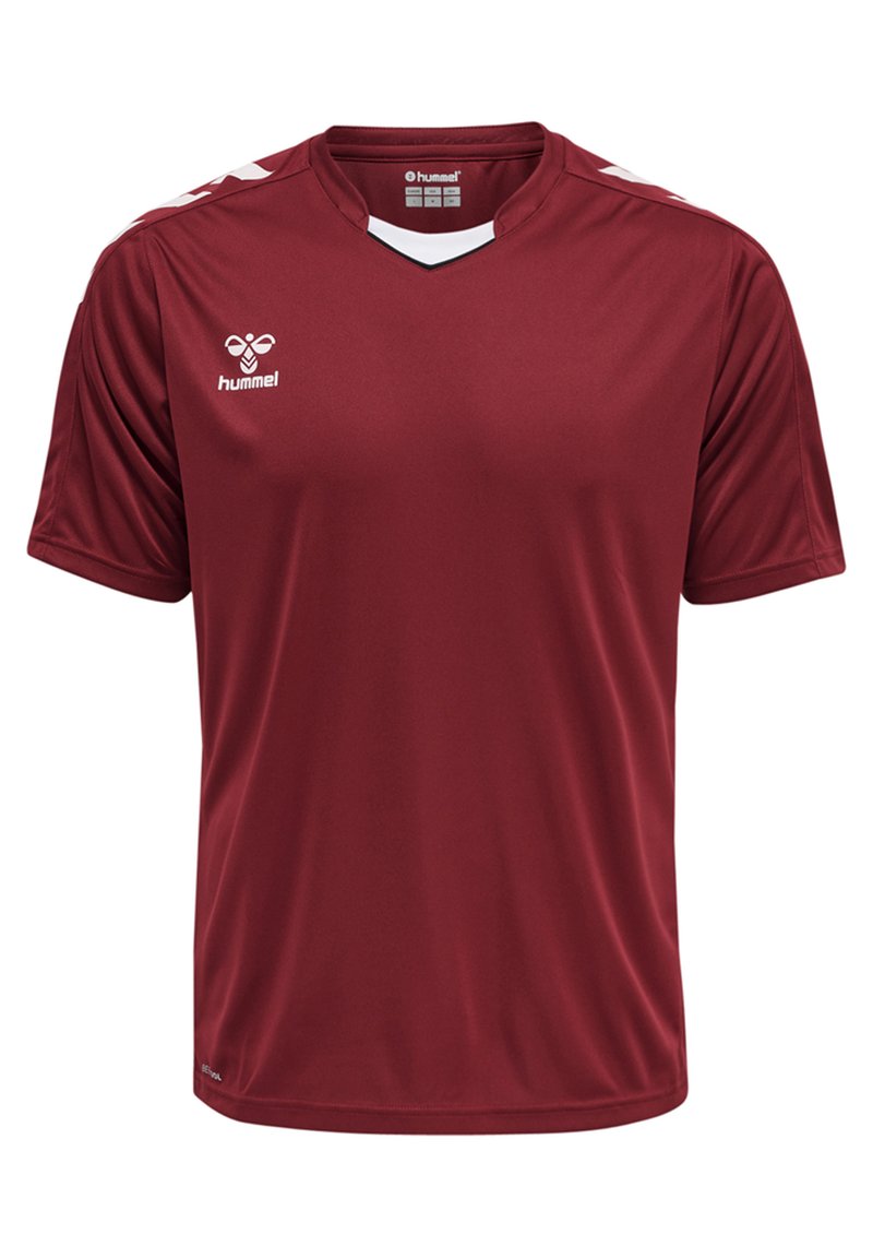 Herren Shirts | Hummel HMLCORE XK POLY S/S T-Shirt print maroon/dunkelrot - HA25821 Herren Shirts | Hummel HMLCORE XK POLY S/S T-Shirt print maroon/dunkelrot - HA25821