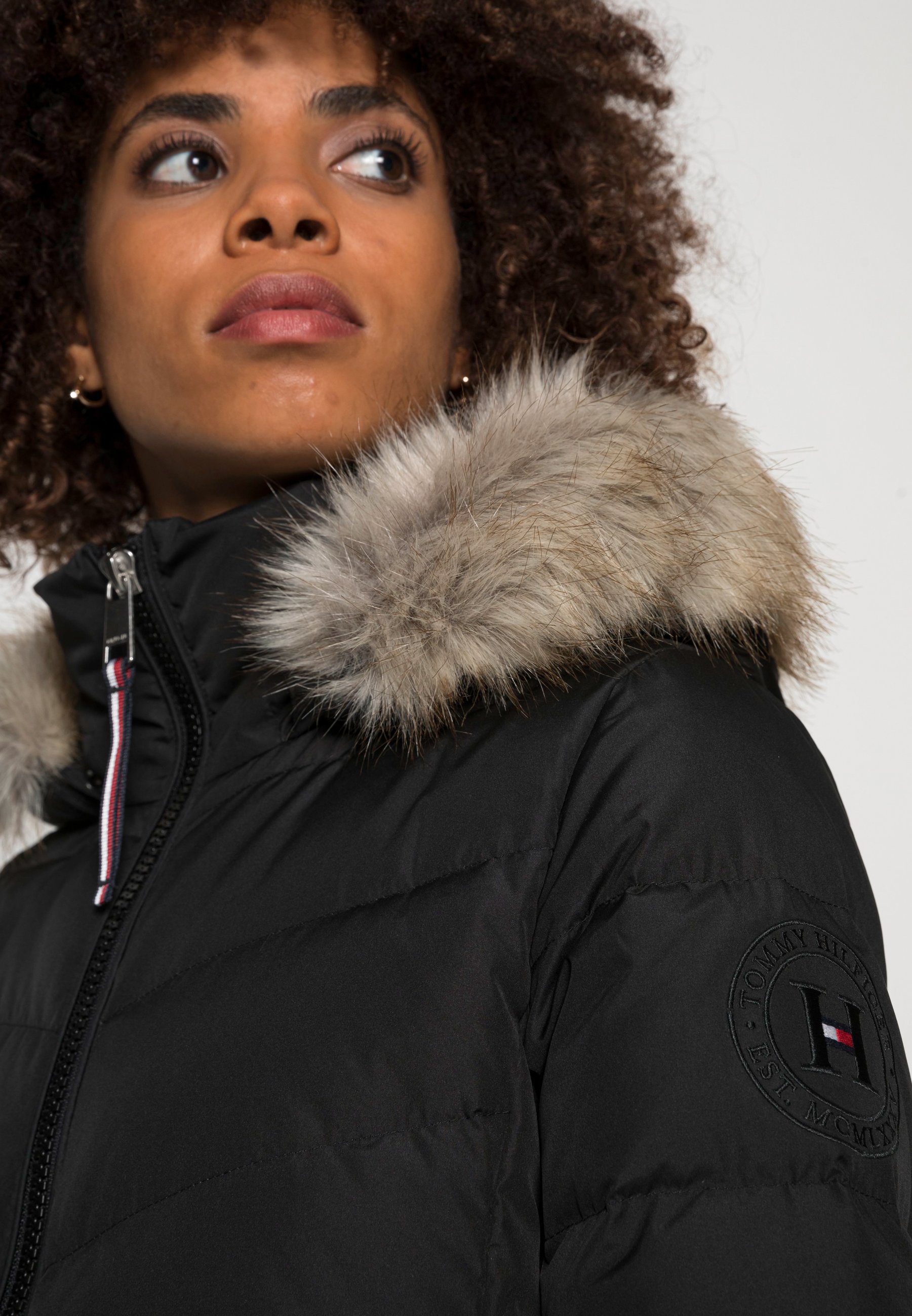 tommy jeans maxi padded coat