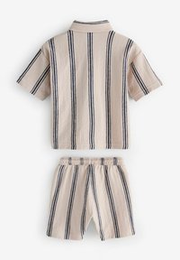 Next REGULAR FIT - SHORT SLEEVE SET - Träningsbyxor - neutral striped
