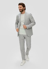 s.Oliver BLACK LABEL Langarmshirt - hellgrau