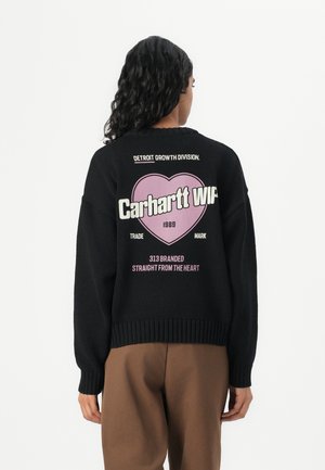 GROWTH SWEATER - Strikkegenser - black