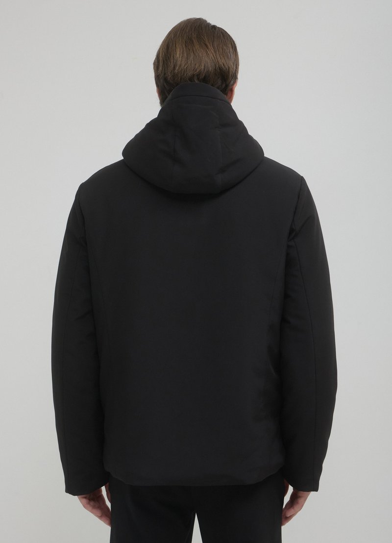 Calliope TECNICO CON CAPPUCCIO Giacca da mezza stagione nero